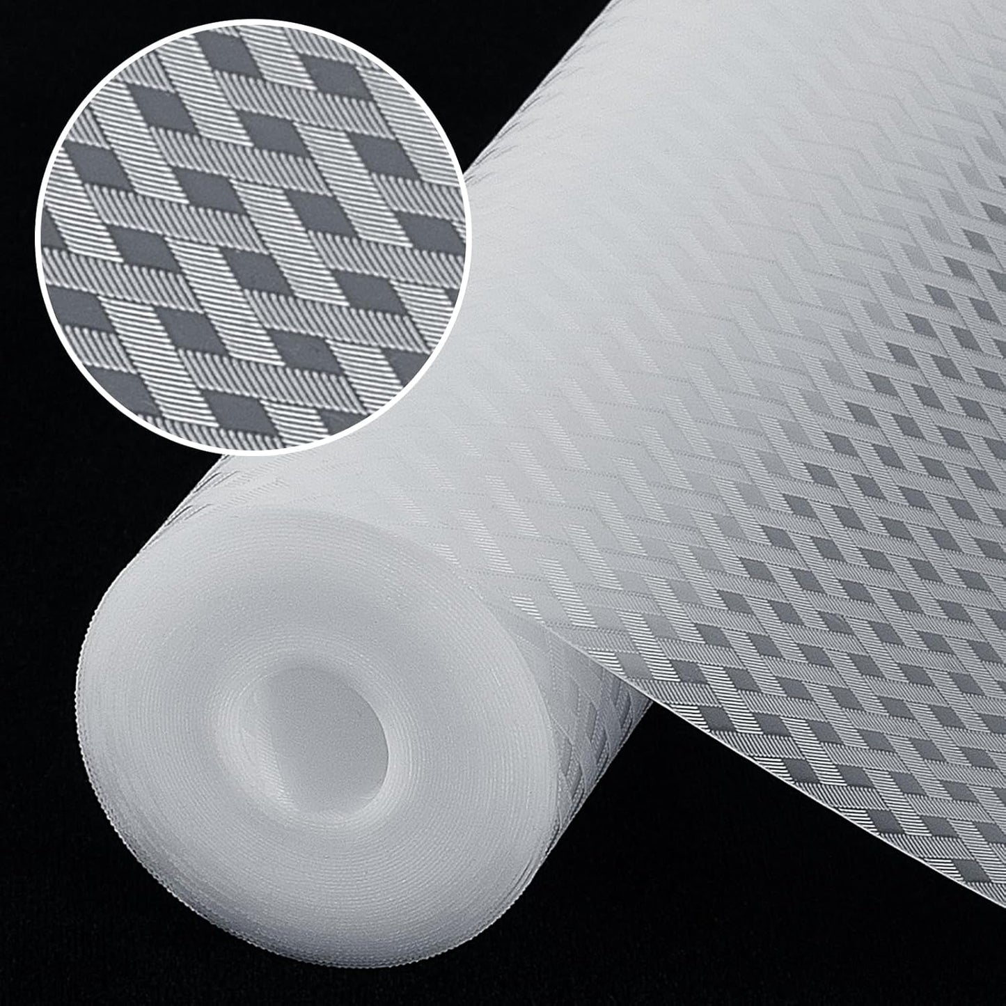 Shelf Liners, Non-Adhesive Drawer Liner, Waterproof & Oil-Proof Kitchen Cabinet Cupboard Liner Plastic EVA Material BPA Free Fridge Liner Mats Paper Protector for Shelves (Clear/12in x 60in)