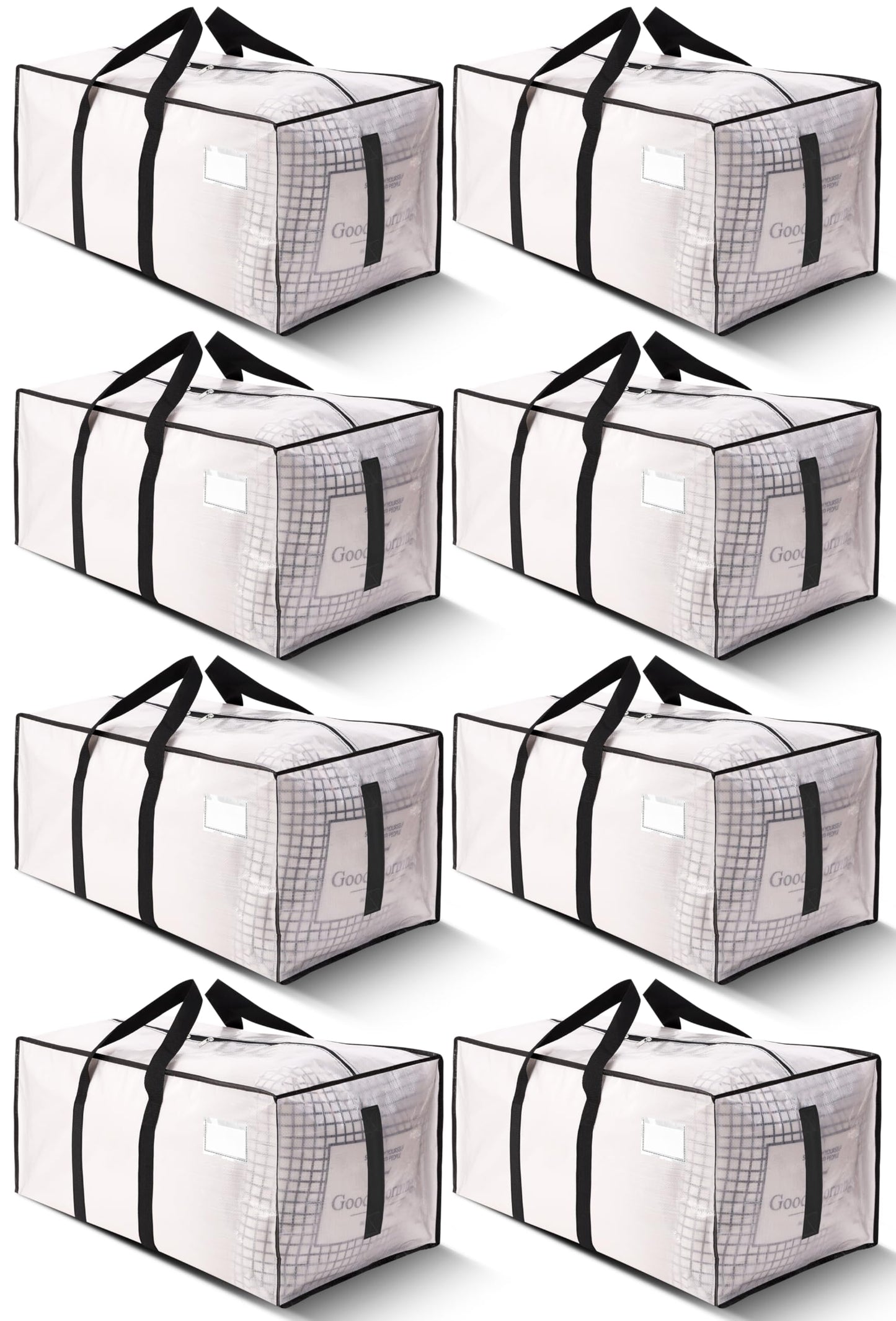 HOMESURE Supports 200lbs Heavy Duty Moving Bags - Strong Zipper & Wrap-Around Handles