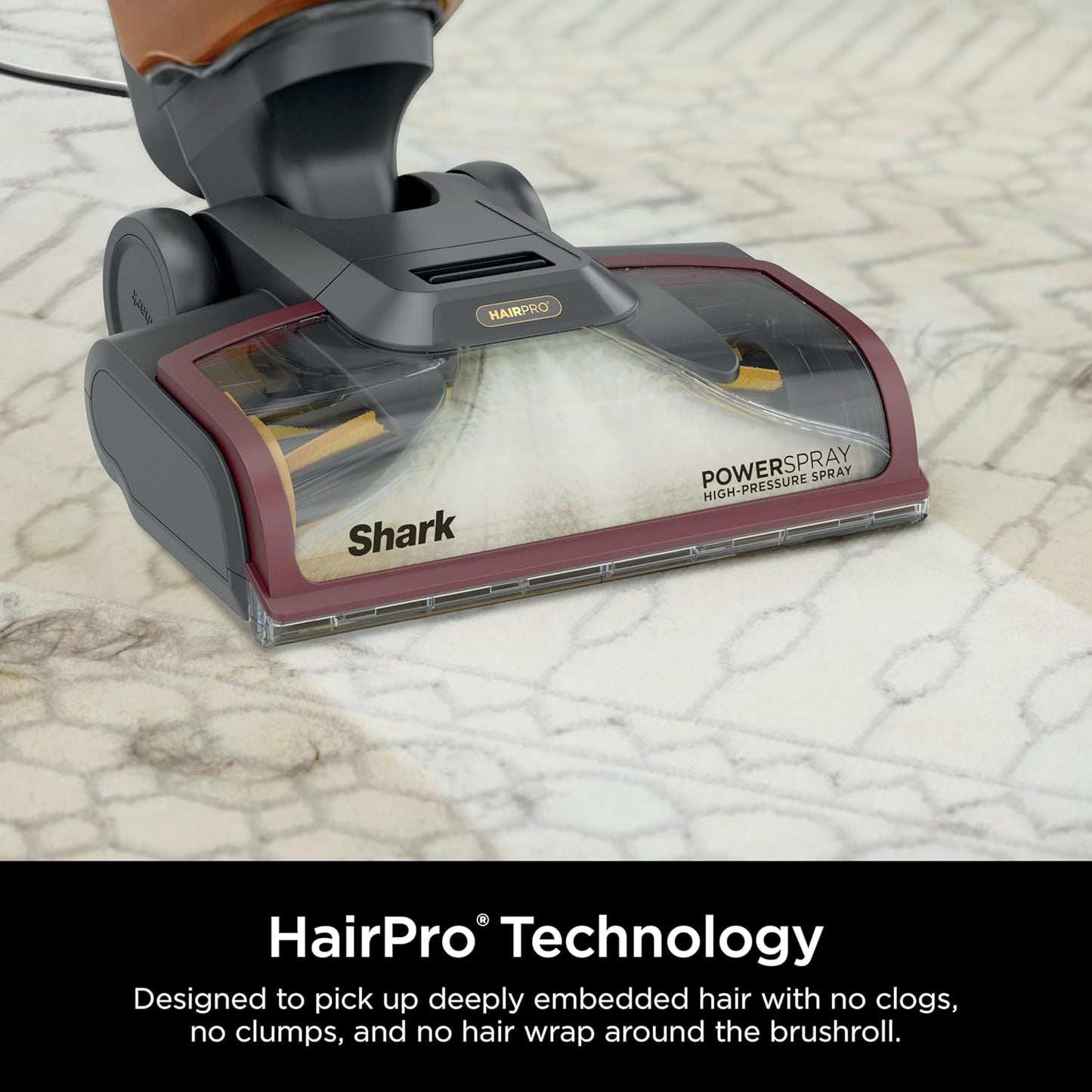 Shark CarpetXpert HairPro Upright Carpet Cleaner, Perfect for Pets, Lightweight & Powerful, Dirt, Grime, Hair & Odor Removal, Carpet Shampooer, Pet Cleaning Solution, Magenta, EX221BRN