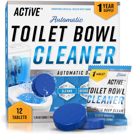 ACTIVE Automatic Toilet Bowl Cleaner Tablets Blue Gel Toilet Tank Cleaners