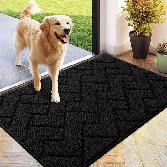 hicorfe Indoor Doormat,Front Back Door Mat Rubber Backing Non Slip Door Mats 24"x35" Absorbent