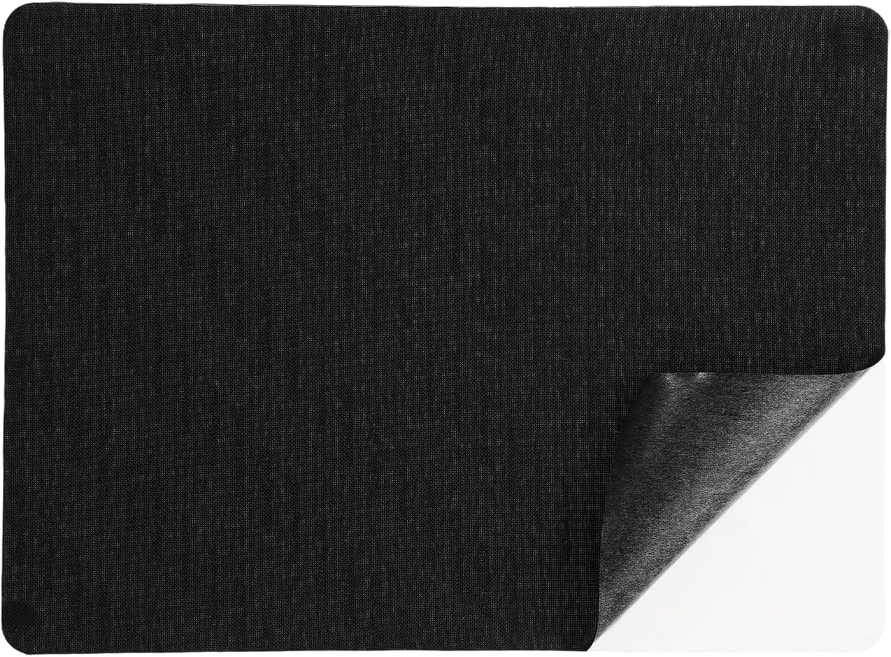 PATIKIL Linen Repair Patch, 8 x 11 Inch Self-Adhesive Linen Fabric Repair Patches for Sofa Couch Clothes Handbag Tents Car Seats Furniture, Black