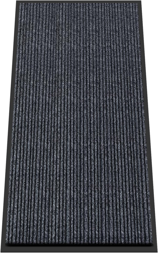 Kuyal Front Door Mat, 2'x4' Indoor Outdoor Entrance, Commercial Floor Inside Outside Entrance