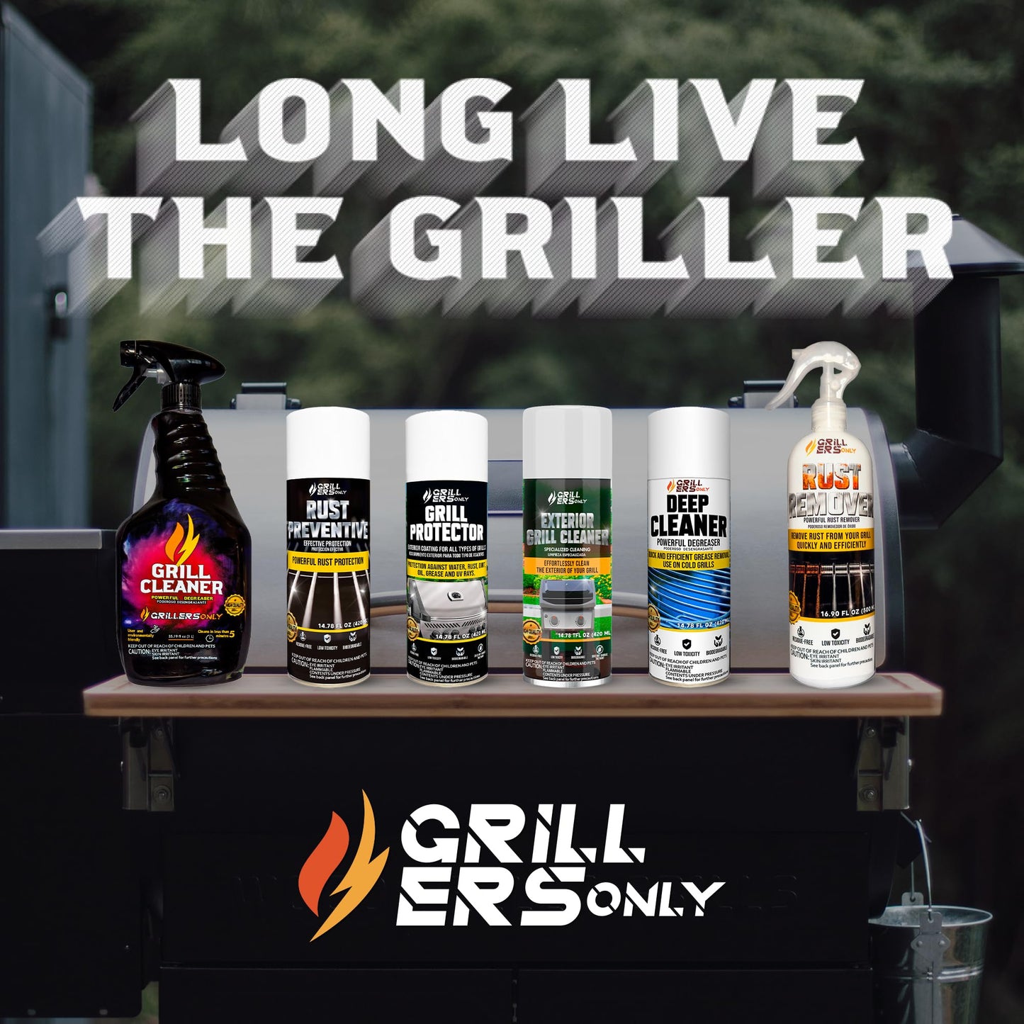 Grill Cleaner Spray & Degreaser | Heavy-Duty Grill Spray for BBQ, Griddles & Cast Iron Cleaner