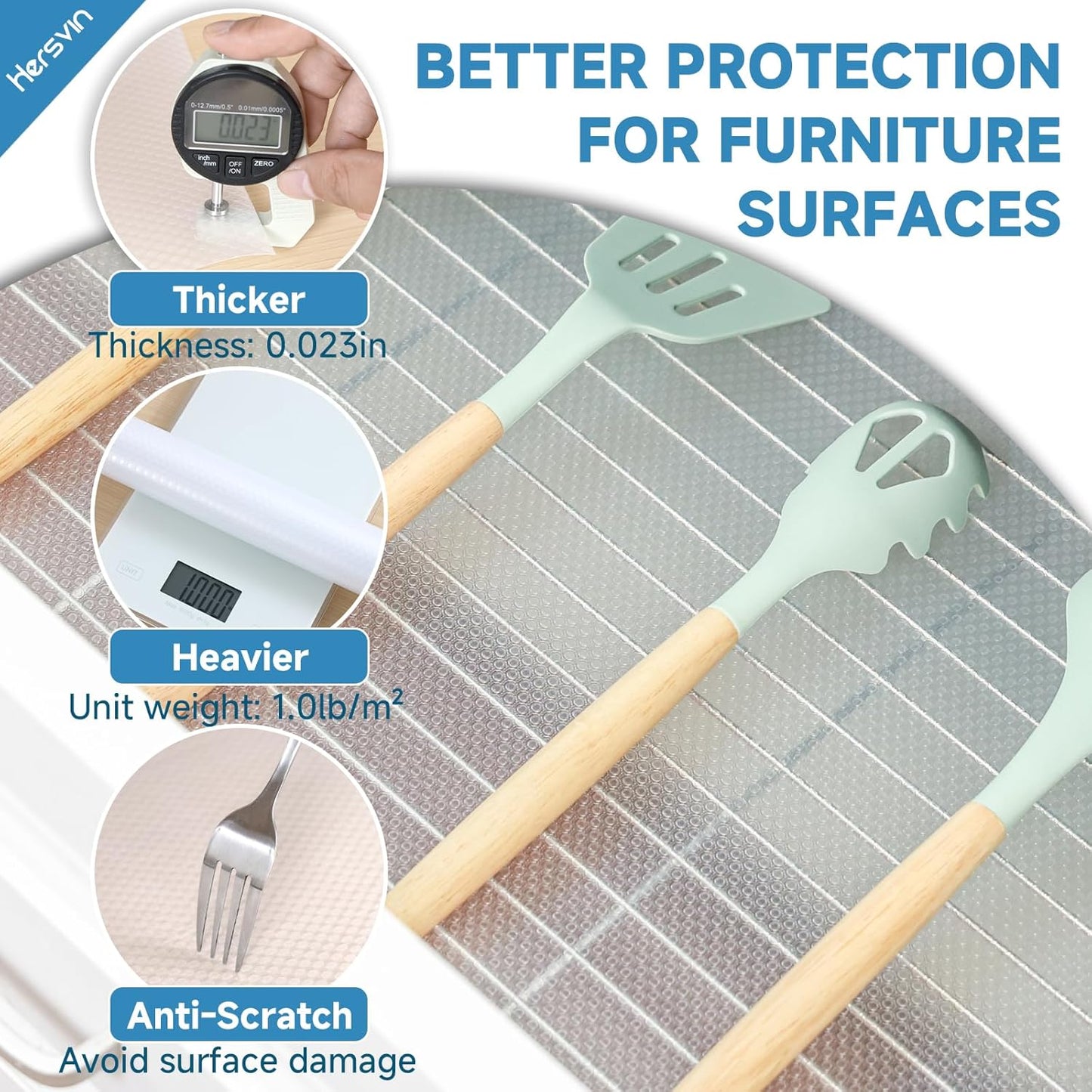 Shelf Liners 24 in x 20 ft EVA Drawer Mats, Non-Adhesive Cupboard Protector, Kitchen Cabinet Lining Fridge Liner (Clear Flat Dot, 61x610cm)