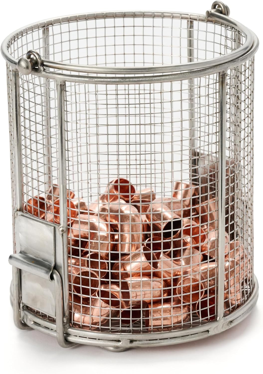 Dip N’ Drain – The Ultimate Stainless Steel Parts Cleaning Basket | Fits Any 2-Gallon Bucket, 1/4″ Mesh, Swing Handle (Bucket Not Included)