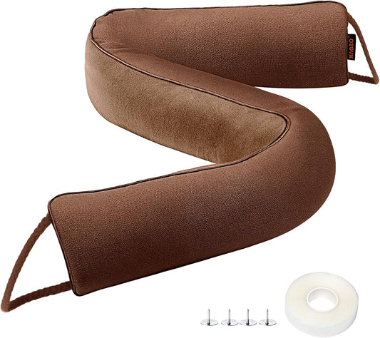 MAGZO Door Draft Stopper, 32 Inch Under Door Draft Blocker Noise Stopper, Weighted Wind Blocker