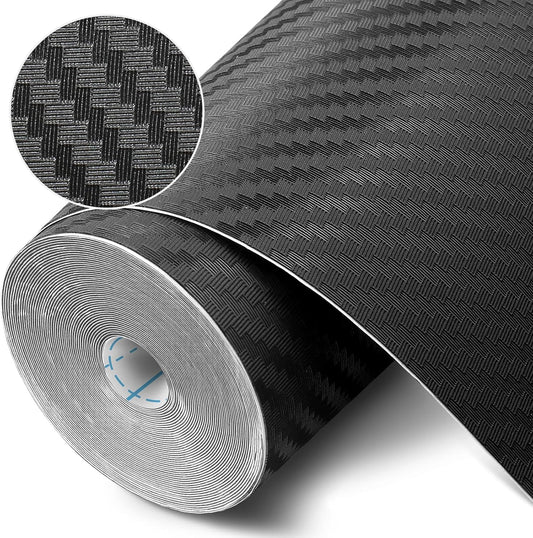 Self-Adhesive Shelf Liner Kitchen Liner, Waterproof Backed Paper Easy Peel and Stick Contact Liner Without Residue for Decor Your Desk Surface, Kitchen Countertops (Black, 11.8 x 118.1 inches)