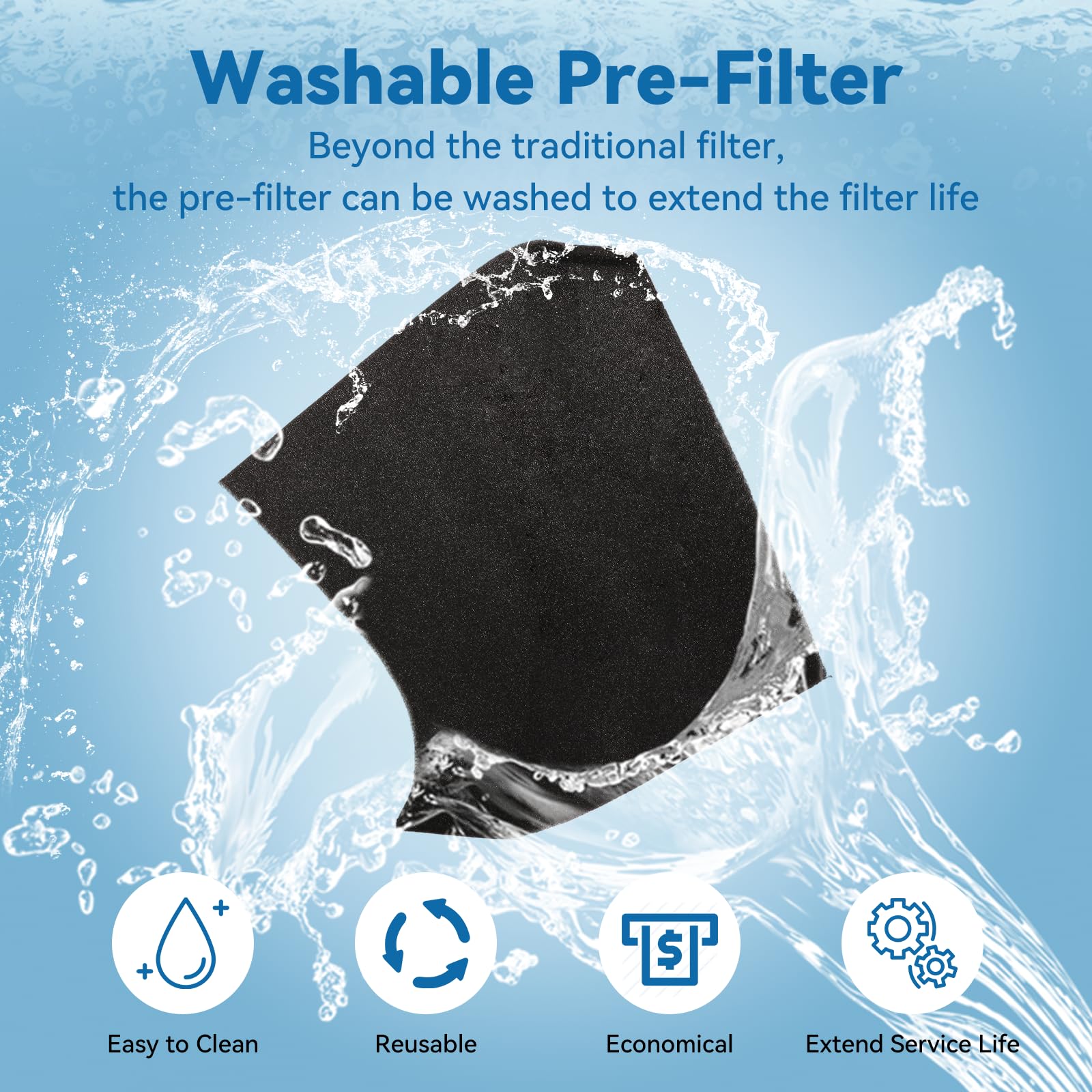 Air Purifiers for Home Large Room Up to 2000 Ft² with Washable Filters, AIUZLK H13 HEPA