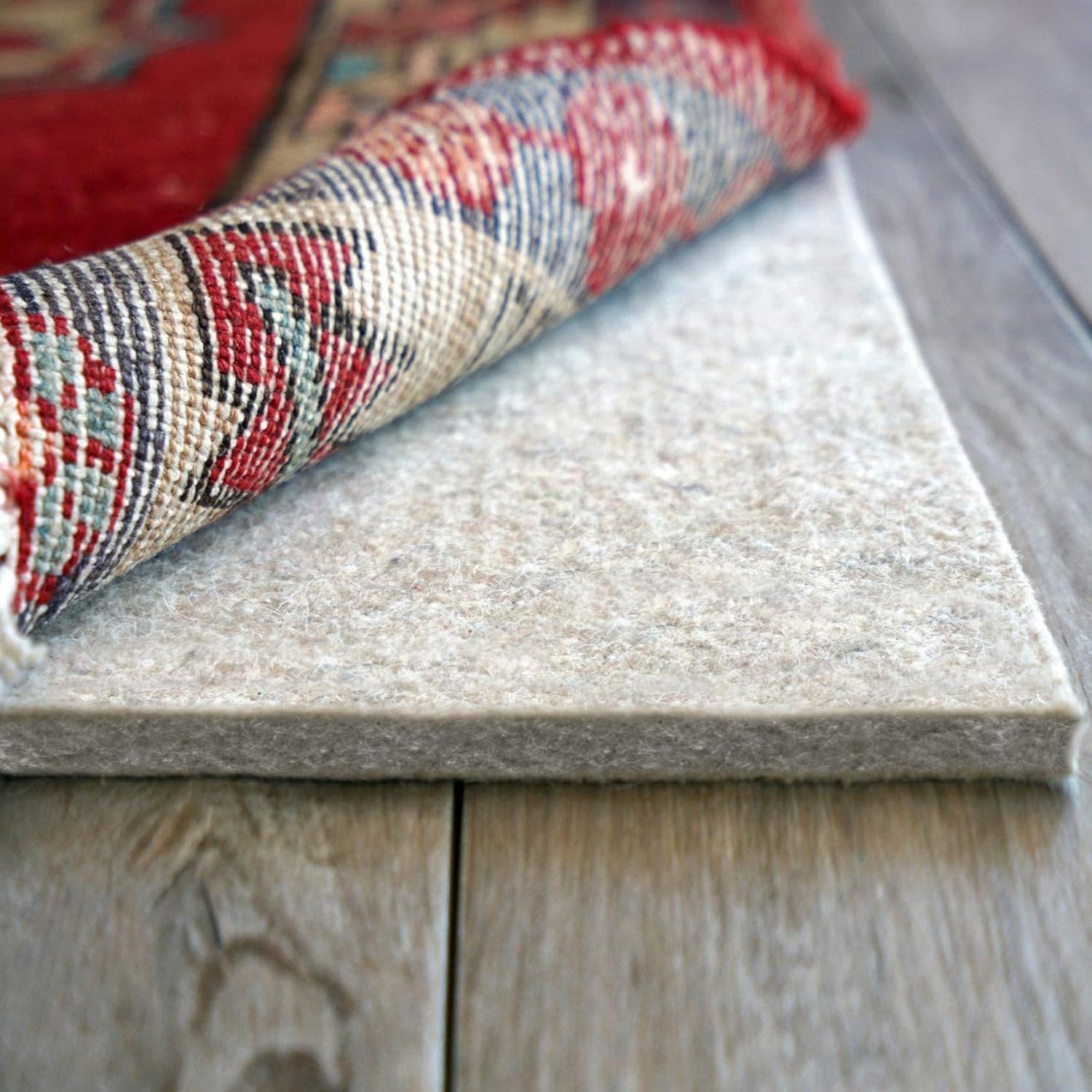 RUGPADUSA - Eco-Plush - 7'6" x 9'6" - 1/2" Thick - 100% Felt - Luxurious Cushioned Rug Pad