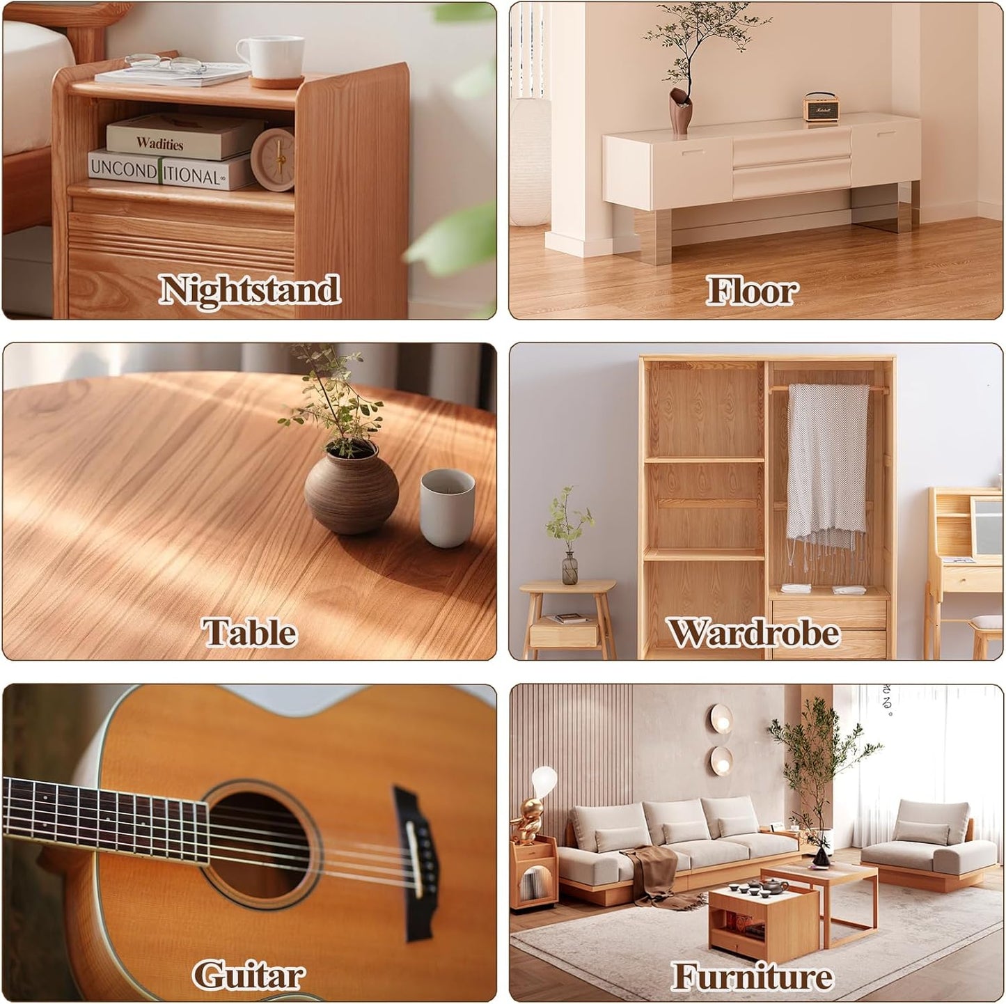 Walnut Wood Filler, Walnut Wood Putty, Paintable Stainable Wood Repair Putty, 9.87 Ounce Wood Furniture Repair kit, Quickly Repair Wood Cracks and Holes on Wooden Floor Furniture (Walnut)