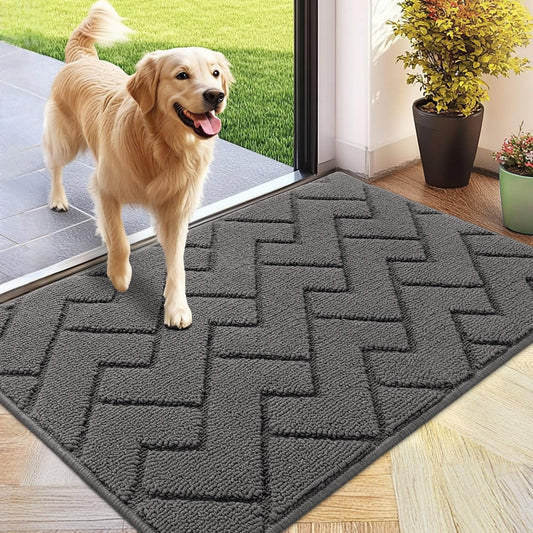 hicorfe Indoor Doormat,Front Back Door Mat Rubber Backing Non Slip Door Mats 24"x35" Absorbent
