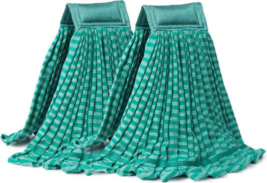 2 Pack Large Microfiber Tube Mop Heads,6 inch,Heavy Duty Mop Head,Highly Absorbent,Commercial Mop