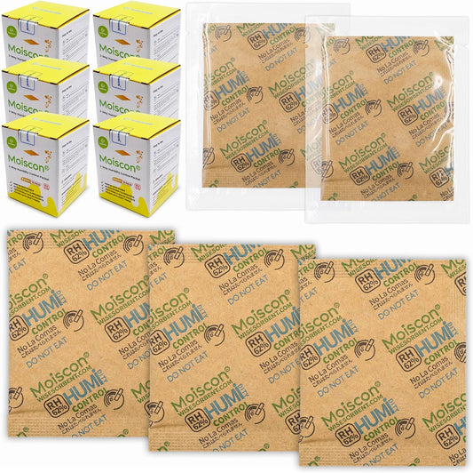90 Pack 62% RH 8 Gram Two-Way Humidity Control Packs for Storing 1 oz, Size 8 Moisture Control