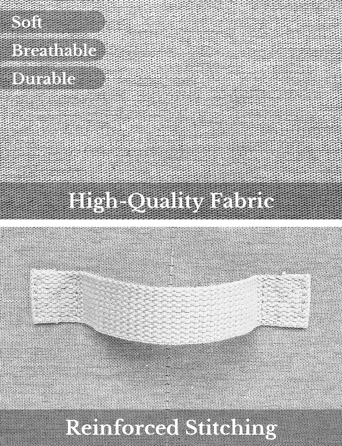 StorageWorks Closet Storage Bins, Trapezoid Organizer Box for Shelves, Fabric Clothes Bin, Foldable Organizing Baskets with Handles, Large, Light Grey, 3-Pack