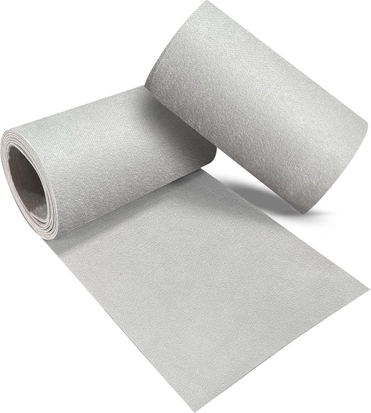 Velvet Repair Patch, Self-Adhesive Flannel Fabric Patch, Multi Colors, Microfiber Patch，Can be Used to Patch Sofas, Car Seats, Handbags, Jacket Holes and Tears (Grayish White)