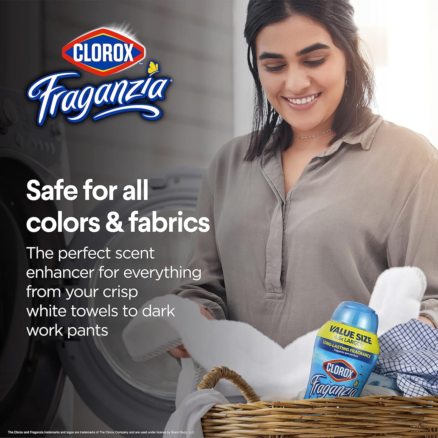 Clorox Fraganzia Laundry Scent Booster Crystals in Morning Sky Scent - Scented In-Wash Freshener Beads for Fresh, Clean, Great Smelling Clothes and Linens, 70 Oz