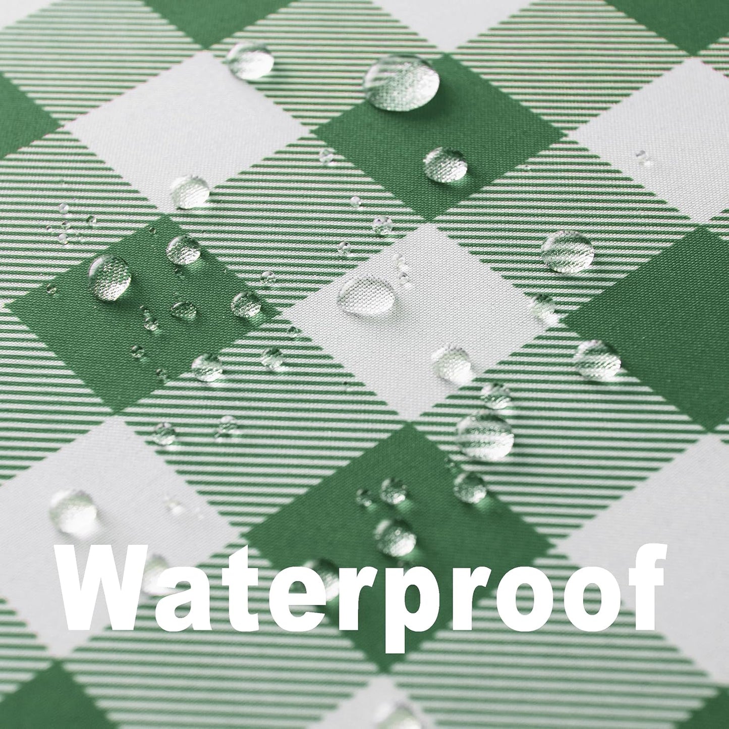 Classic Gingham Buffalo Tablecloth Fabric - Oblong 58x144 Inch Water Proof Checkered Table Cloth for Indoor Outdoor - Table Cover for Birthday, Picnics, BBQs, and Parties