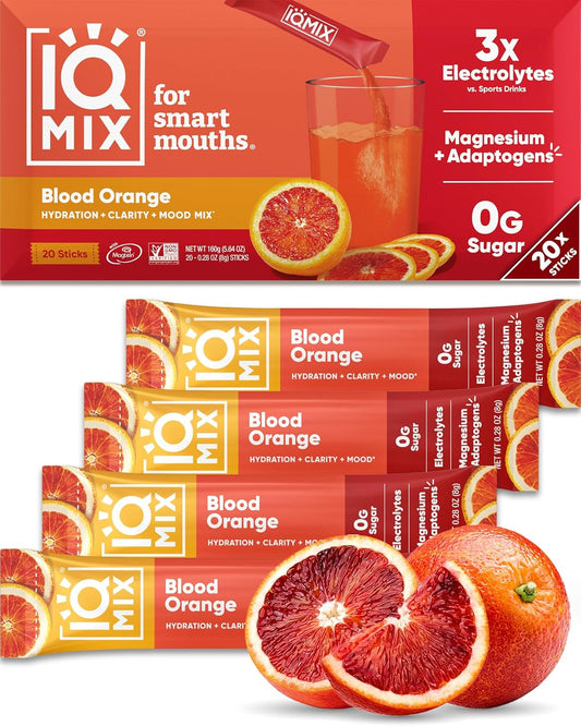 IQMIX Hydration Electrolyte Powder – 4-in-1 Formula for Hydration, Mental Clarity, Mood and