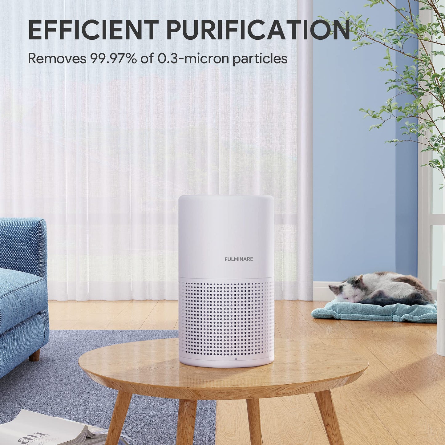 Air Purifiers for Bedroom, FULMINARE H13 True HEPA Filter