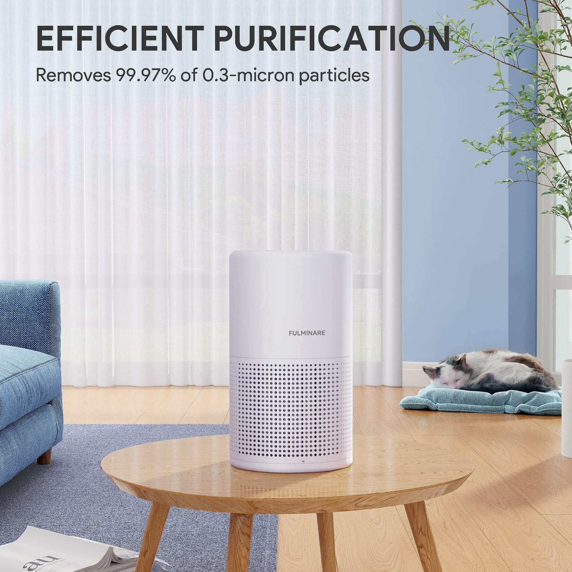 Air Purifiers for Bedroom, FULMINARE H13 True HEPA Filter