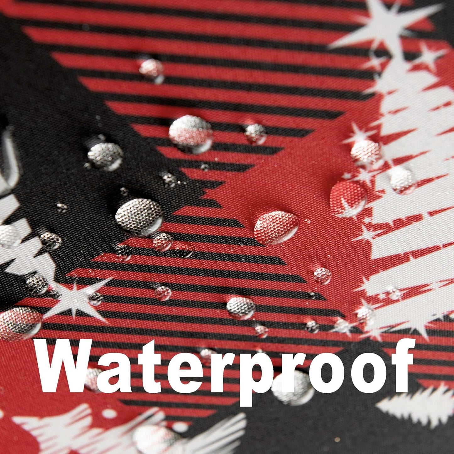 Waterproof Christmas Tree Tablecloth Fabric - Red Oblong 52x70 Inch Classic Buffalo Tartan Festive Table Cloth for Indoor Use - New Year Tabletop Cover for Dinner, BBQs, and Parties