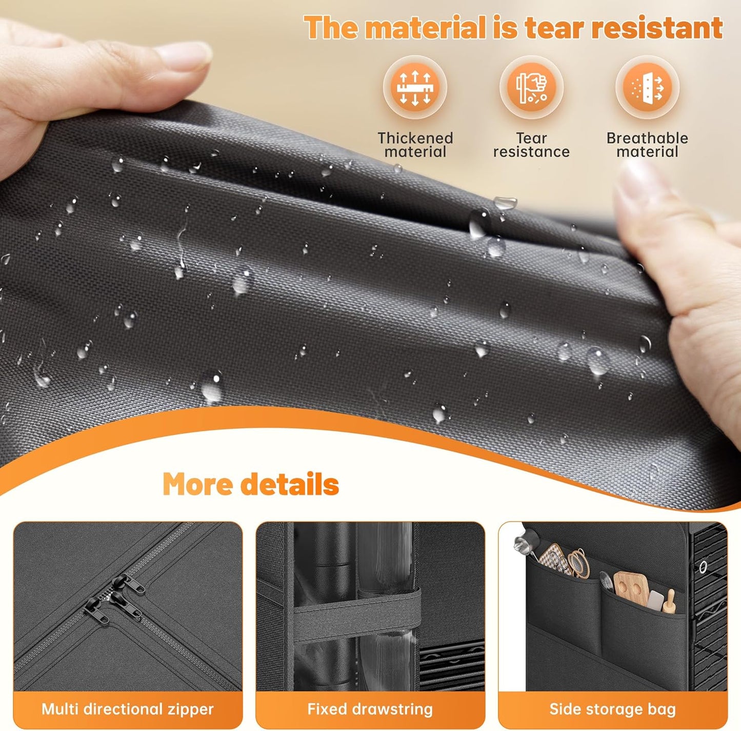 REIBII 72.8" H Storage Shelves with Wheels Wire Shelving Cover Heavy Duty Metal Shelving for Pantry Garage Kitchen Commercial Industrail,Storage Rack Shelf Commercial Shelving,35" W*16" D*72.8" H