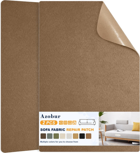 Azobur Couch Patch Repair Fabric,Microfiber Fabric, Self-Adhesive, for Sofa Repair and Upholstery