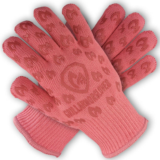 Grill Armor Oven Gloves 932°F Extreme Heat & Cut Resistant Oven Mitts with Fingers for BBQ