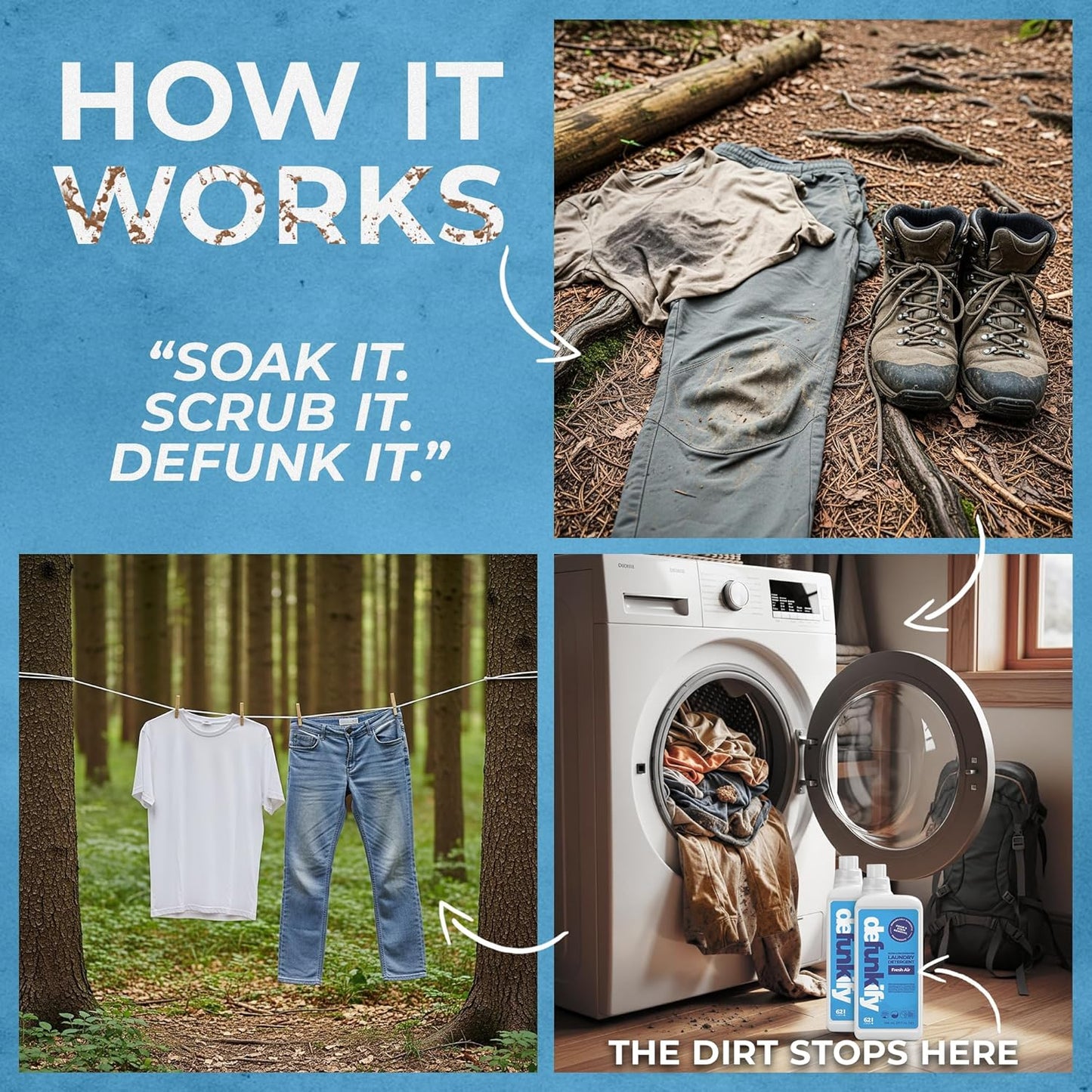 Laundry Detergent 62 Load/37.7 FlOz (2-Pack). 'Fresh Air' Liquid Laundry Detergent for Sensitive Skin. 'ProvenSafe' Laundry Soap Washing Detergent w/Odor & Stain Remover for Activewear & All Fabrics