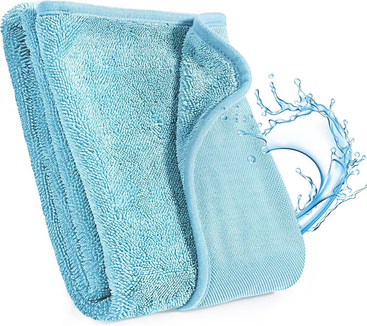 JOYMOOP Microfiber Towels for Cars, 63" x 29.5" Car Drying Towel, Blue Reusable Car Towel, Quick