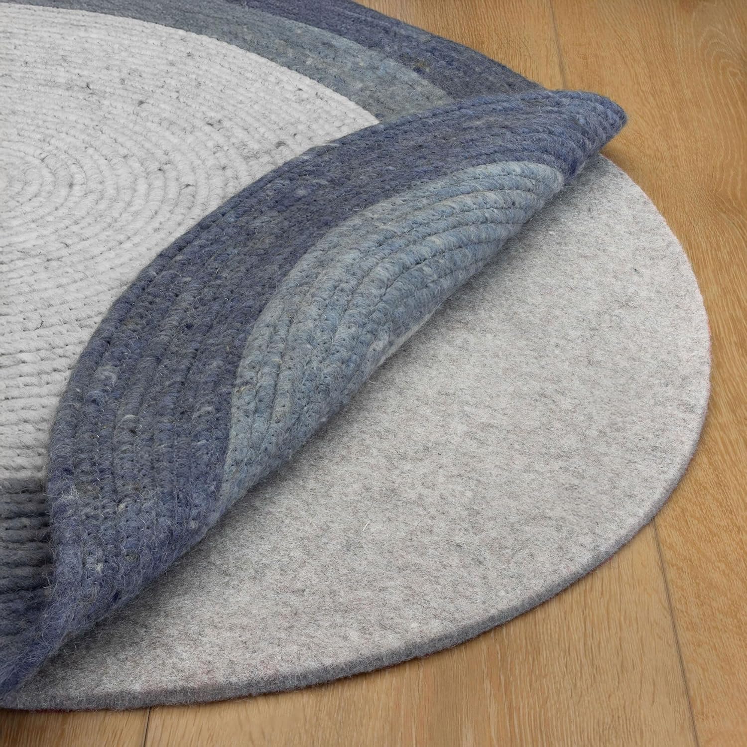 RUGPADUSA - Eco-Plush - 8' Round - 1/4" Thick - 100% Felt - Premium Cushioned Rug Pad - Available