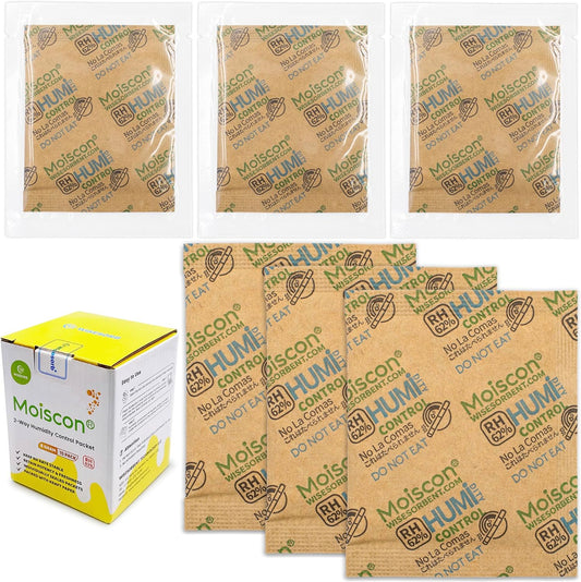 960 Pack 62% Size 8 Two-Way Humidity Control Packs, 8 Gram for Storing 1 oz, Moisture Control