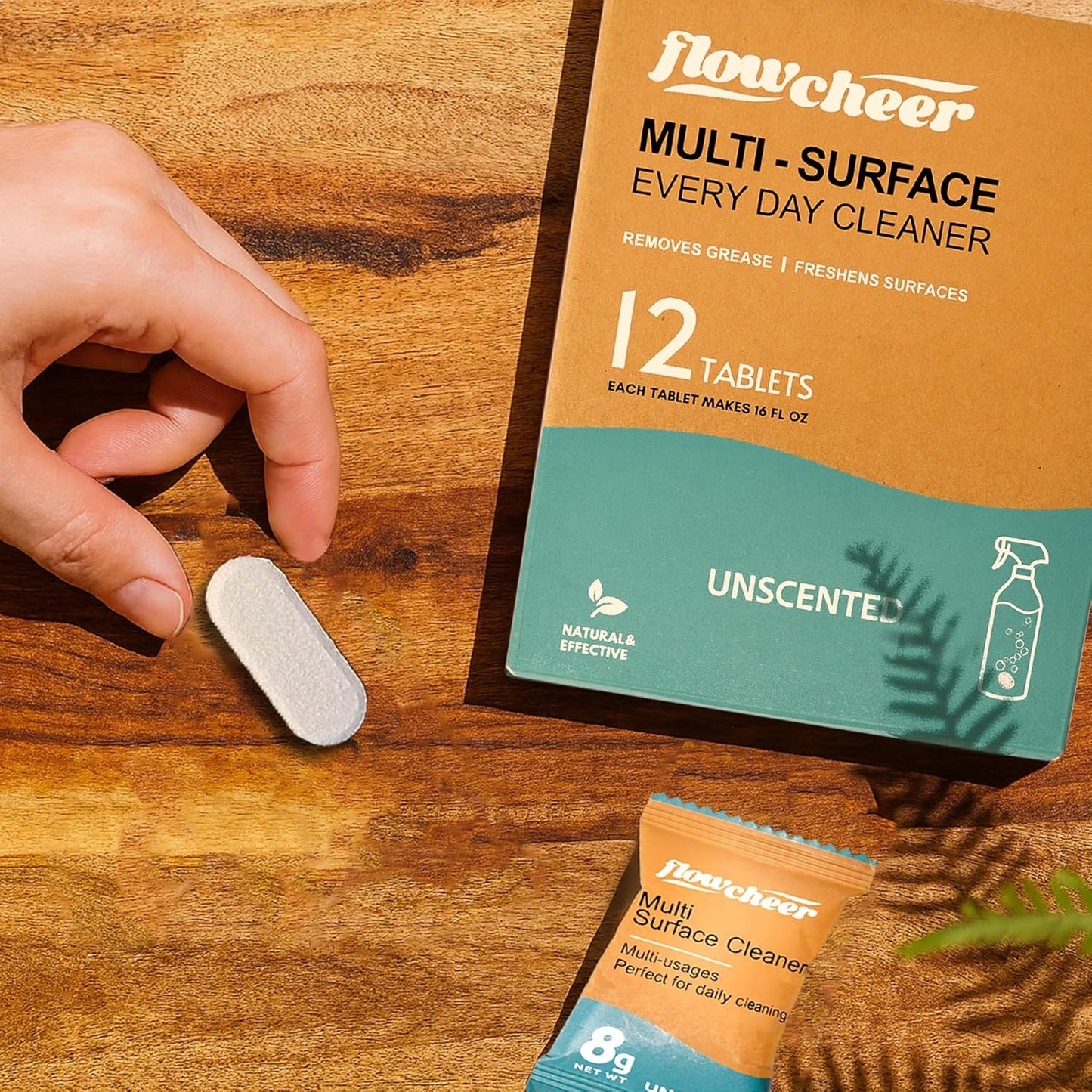 All Purpose Cleaner Concentrate Refills,MultiSurface Clean Refill,No Toxic Cleaning Tablets(12Pack)-Makes 192fl oz(12x16Fl oz)Bottle of Spray Cleaner for Household&Kitchen Cleaning-Unscented