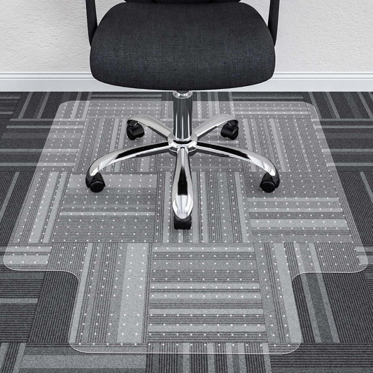 Large Chair Mat for Carpet, Easy Glide Plastic Carpet Floor Protector Mat for Office Chairs for