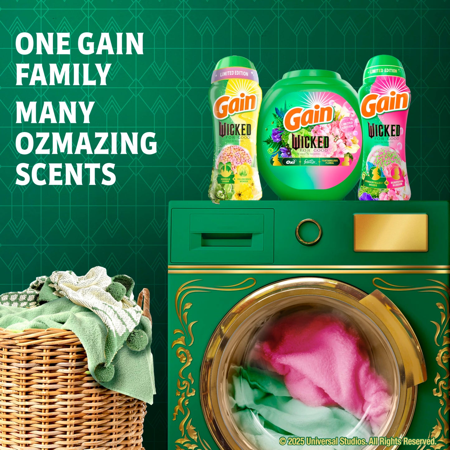 Gain Flings! "Wicked: For Good" Limited Edition Laundry Detergent Pacs, 42 Count, Fantabulous
