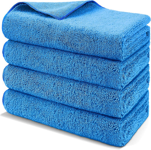 HOMEXCEL Professional Large Microfiber Car Drying Towels 2 Pack, Lint Free, Scratch Free, Highly