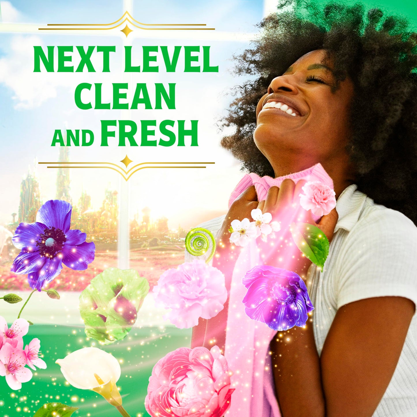 Gain Flings! "Wicked: For Good" Limited Edition Laundry Detergent Pacs, 42 Count, Fantabulous