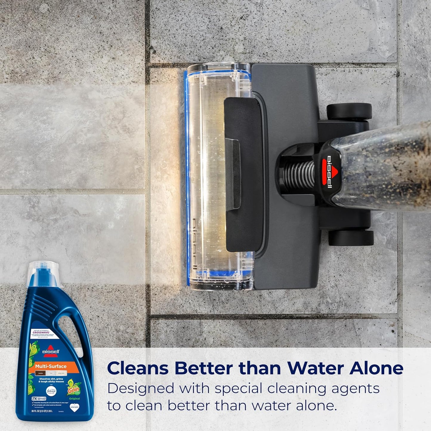Bissell® Multi-Surface with Febreze + Gain, 3445G, 80 oz, Safe of Sealed Hard Floors and Area Rugs, Dissolves Dirt, Grime, and Tough Sticky Messes, Febreze Original Gain Scent