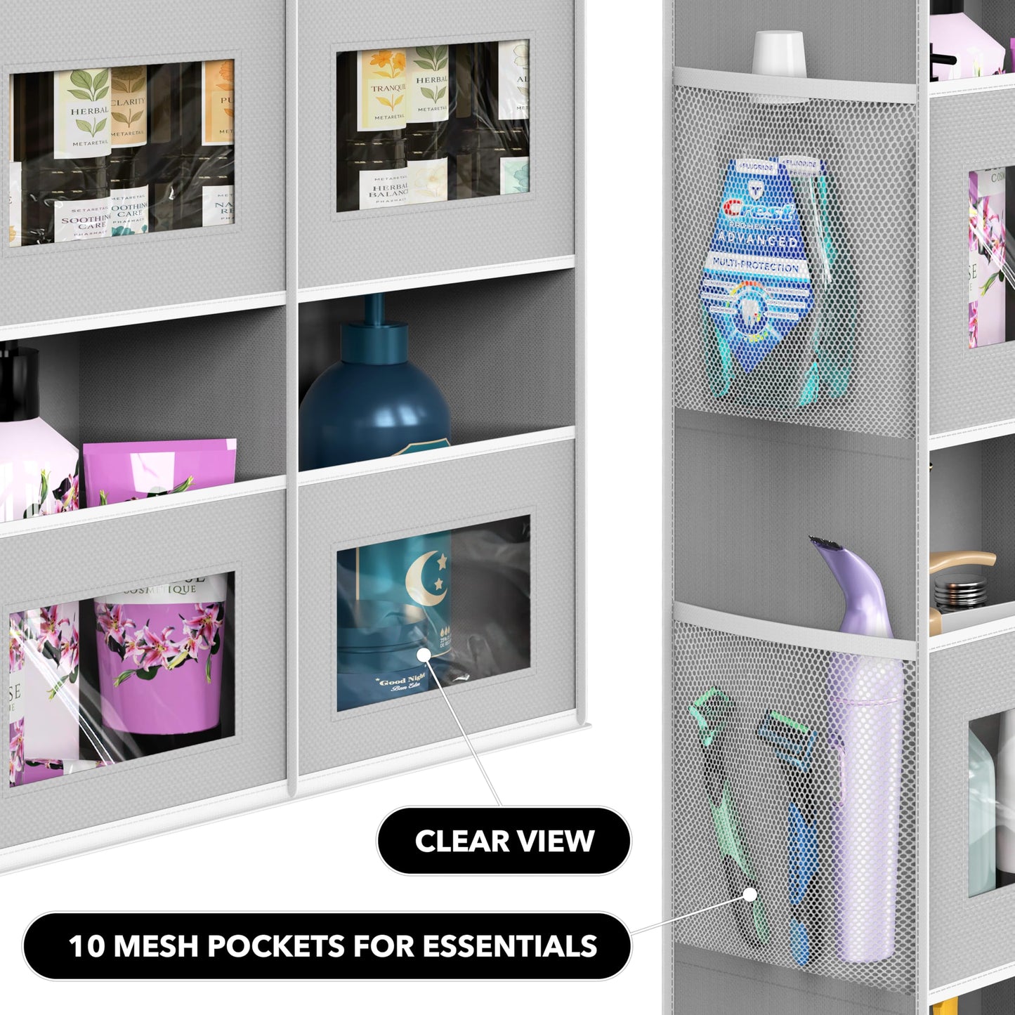 Simple Houseware Extra Large Heavy Duty 10 Pockets Over the Door Organizer