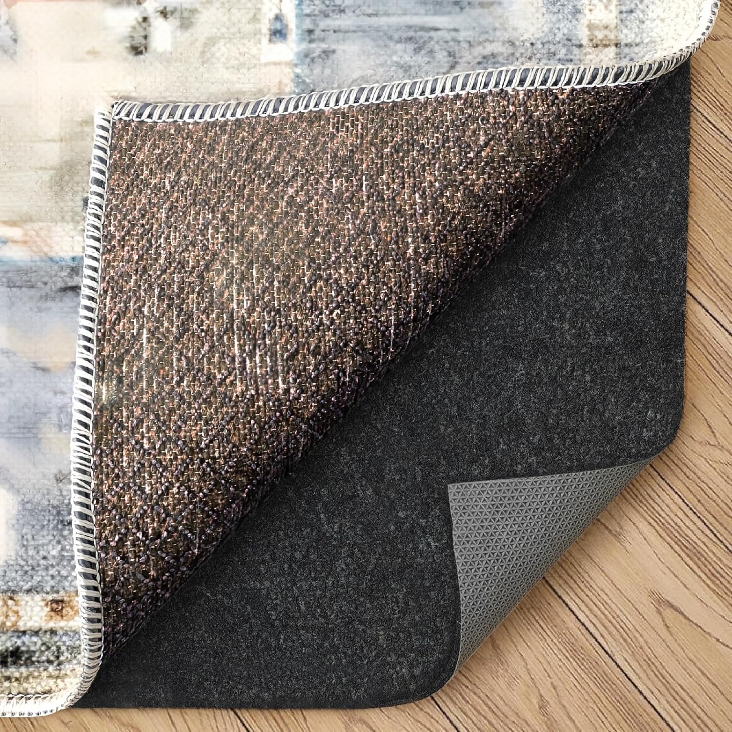 Felt Rug Pad, 2 x 6 Ft Rubber Non-Slip Rug Pad Gripper, Keep Rugs Secure and in Place, Extra Strong