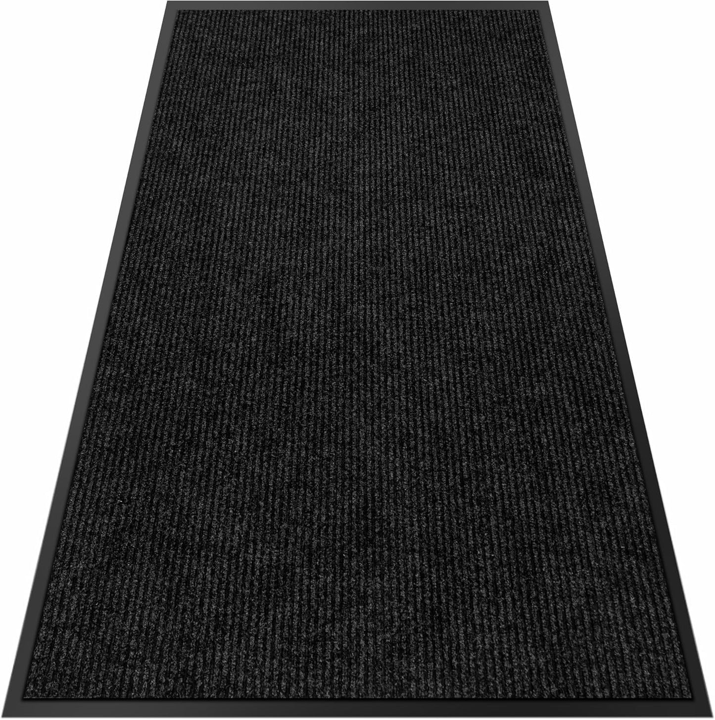 2′ x 12′ Front Door Mat Indoor Outdoor Entrance, Commercial Floor Mat Heavy Duty Dirt Trapper Entryway Doormat, Custom Size Non Slip Rubber Backing Welcome mat, Door Mat for High Traffic Area