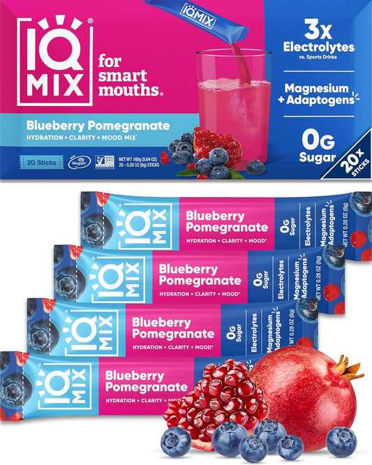 IQMIX Hydration Electrolyte Powder – 4-in-1 Formula for Hydration, Mental Clarity, Mood and