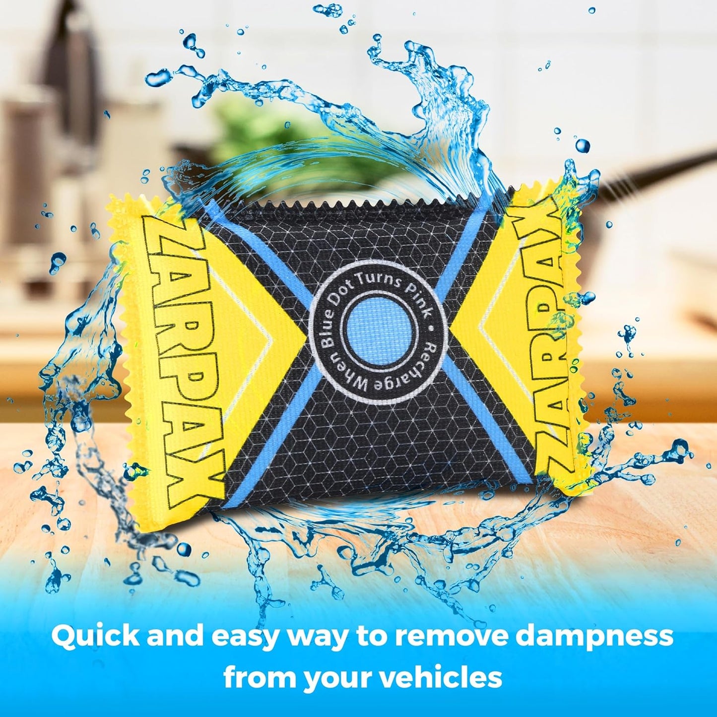 4.4 oz/125g Rechargeable Desiccant Packs Dehumidifier Bag - 12 Pack - Moisture Absorbers For Safes, Car, Bathroom, Storage - Moisture Remover Eliminates Humidity - Reusable Desiccant Bags