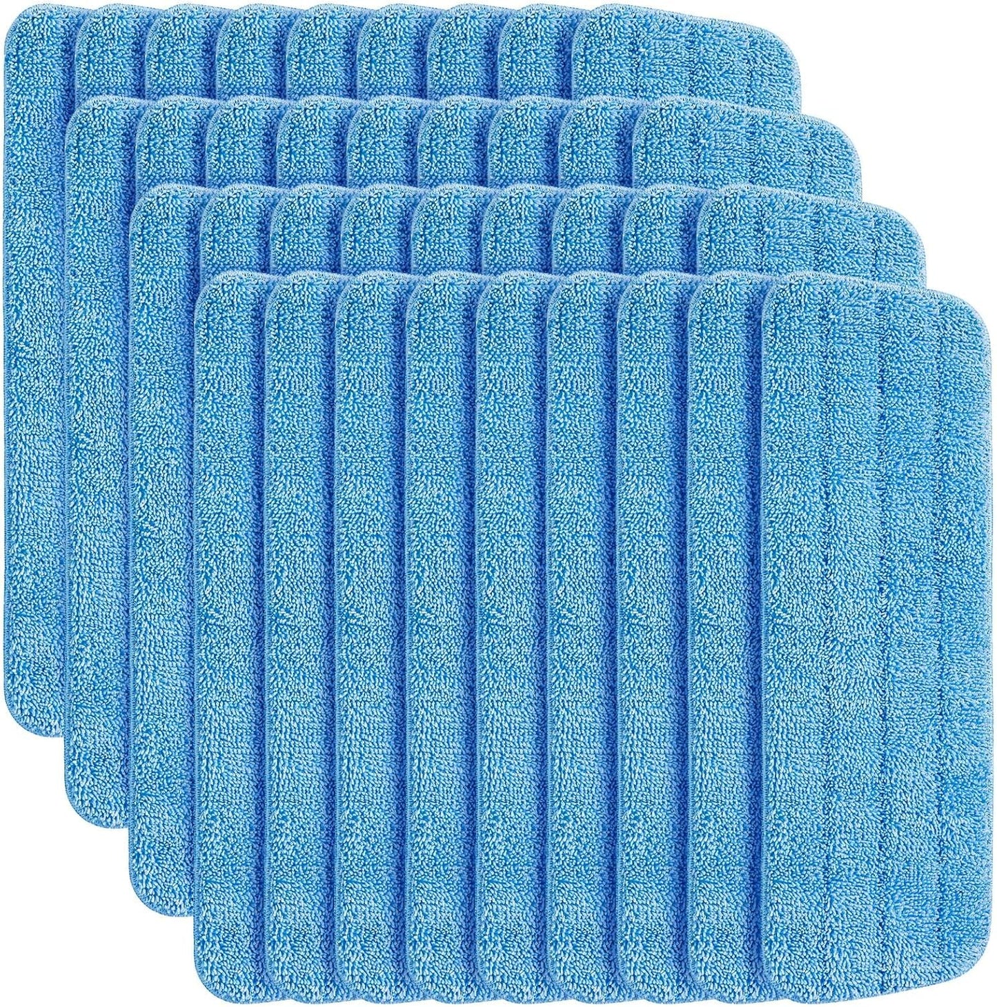 24 Pack Microfiber Mop Pad, Spray Mop Replacement Heads for Wet Dry Mops, Machine Washable Reusable Household Replacement Pads for Hardwood and Hard Surface Floor Cleaning and Scrubbing