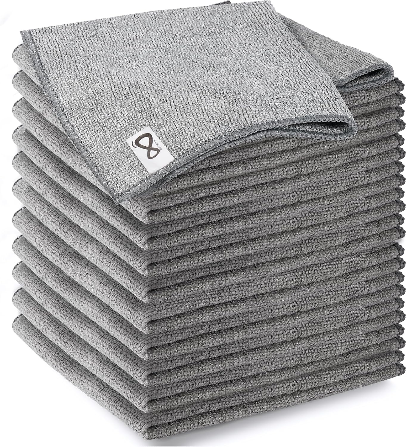 Microfiber Cleaning Cloth 12 Pack, 12.6 x 12.6 inch Microfiber Towels for Cars, High Performance Ultra Absorbent Car Washing Cloth, Lint Free Streak Free Cleaning Rags, 1200 Washes