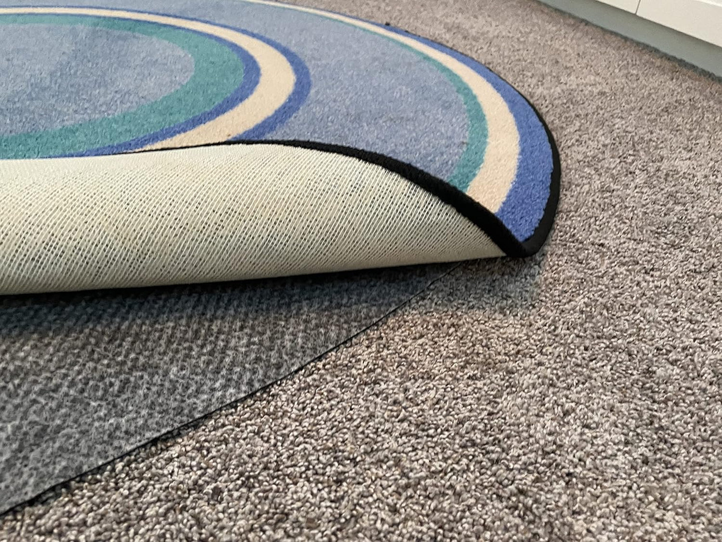 Hold-a-Rug Plush 6' Round Nonskid, Nonslip Rug Pad,Reversible Gripper, ¼ Thick, Safe for All Floors and Carpet, Keep Area Rugs Secure