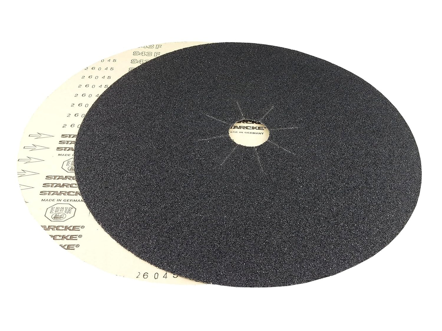 Starcke 16'' x 2'' Silicon Carbide Slotted Edger Floor Sanding Discs (10 Pack, 40 Grit)