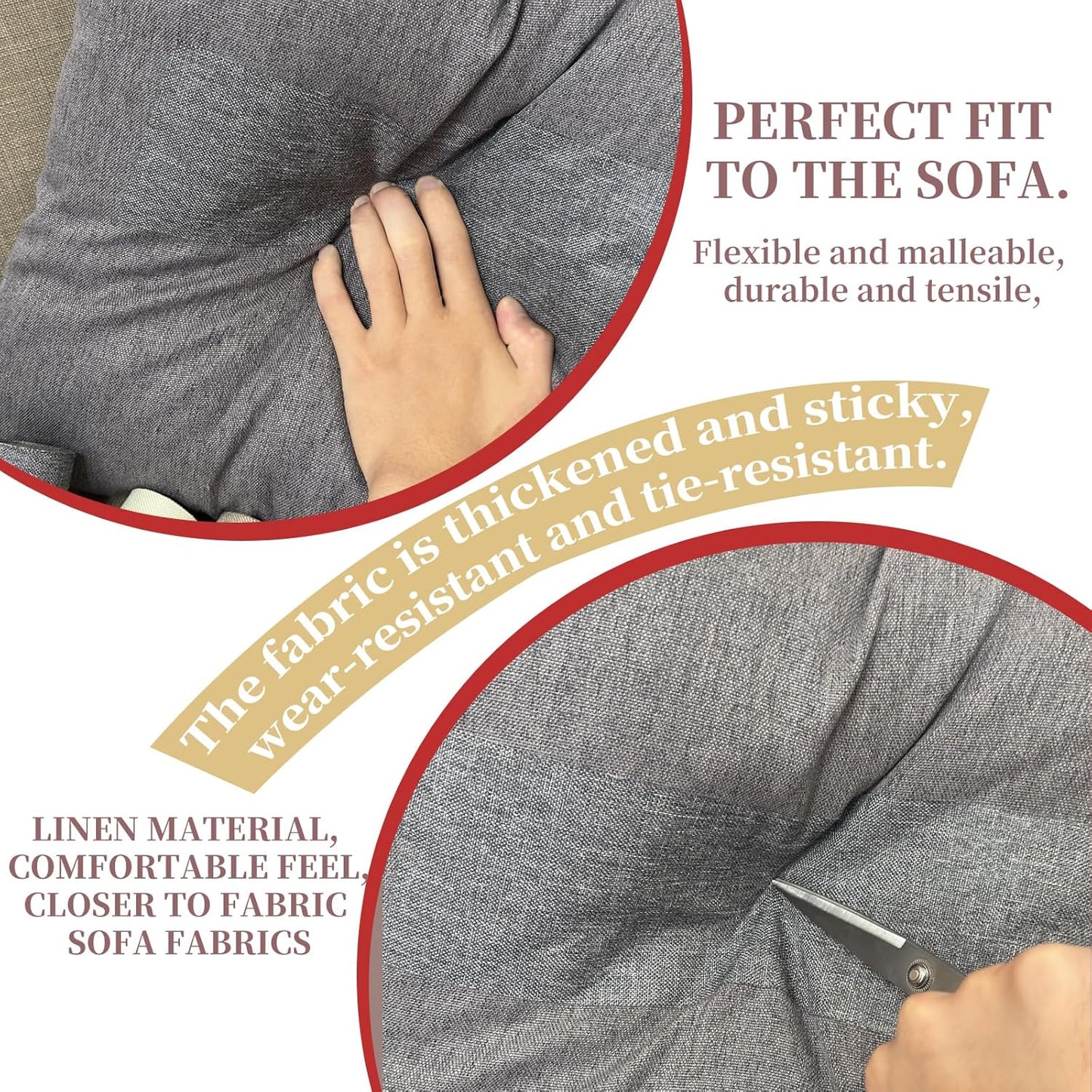 Linen Repair Tape 4x70 Inch Self-Adhesive Couch Patch Repair Fabric Patch for Furniture,Sofas,Cushion,Chairs,Bags,Linen Goods(White)