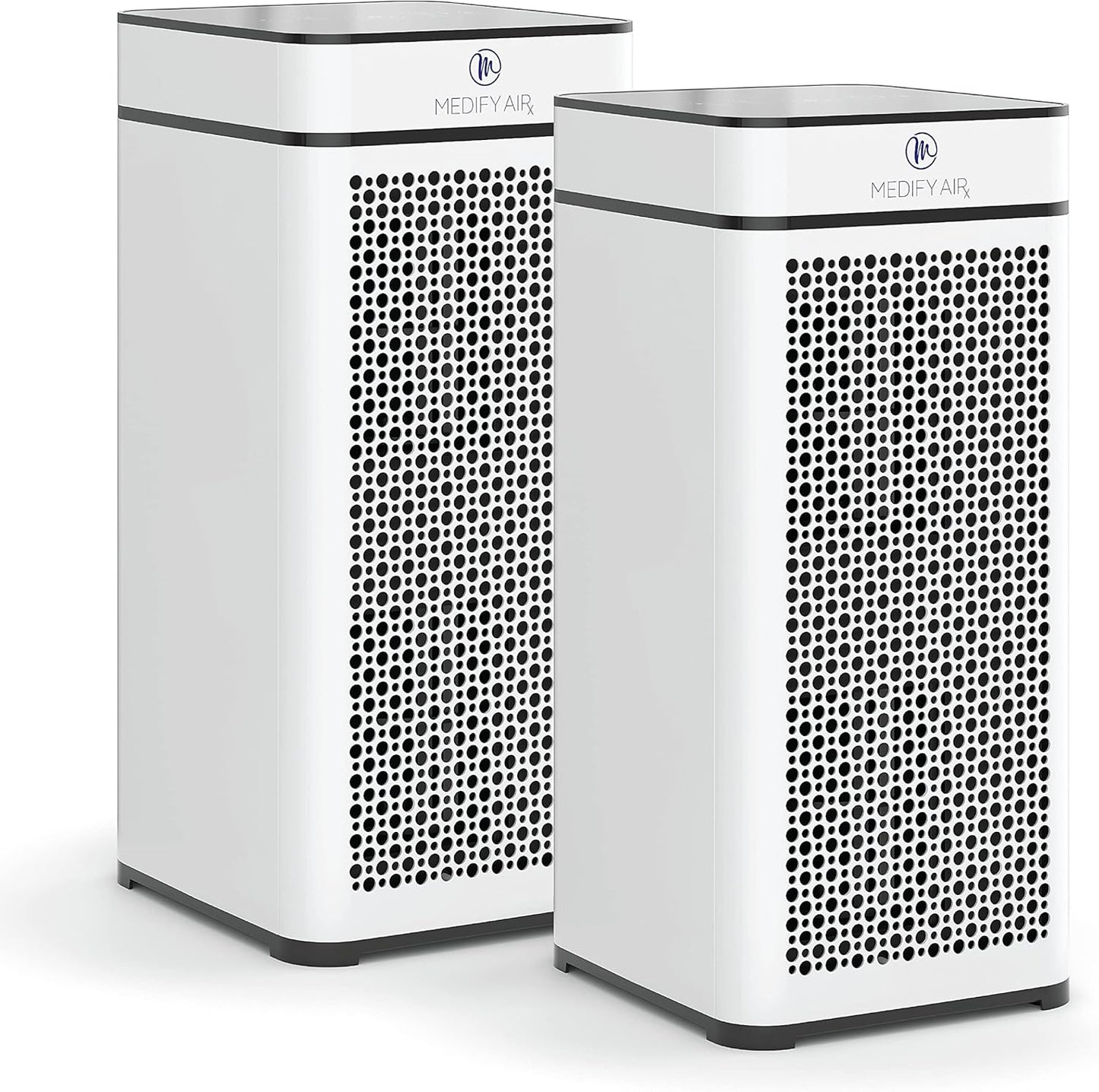 Medify MA-40 UV Light Air Purifier with True HEPA H14 Filter | 1,793 ft² Coverage in 1hr for Wildfires Smoke, Odors, Pollen, Pets | Removal to 0.1 Microns | White, 1-Pack